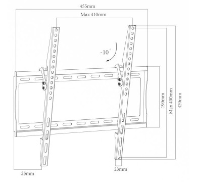 Кронштейн для ТВ Aspect LED EASY-1