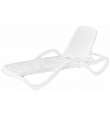 Шезлонг CAPRI плетеный, белый