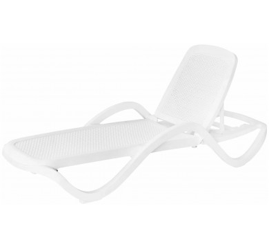 Шезлонг CAPRI плетеный, белый