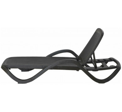 Шезлонг CAPRI плетеный, шоколадный