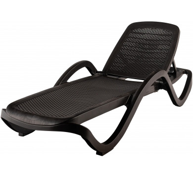 Шезлонг CAPRI плетеный, шоколадный