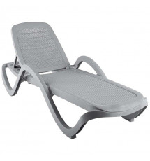 Шезлонг CAPRI плетеный, серый