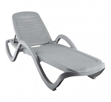 Шезлонг CAPRI плетеный, серый