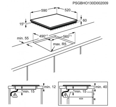 Индукционная варочная панель Electrolux EHH 56240 IK