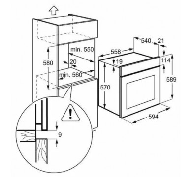 Электрический духовой шкаф Electrolux EZB 52410 AW